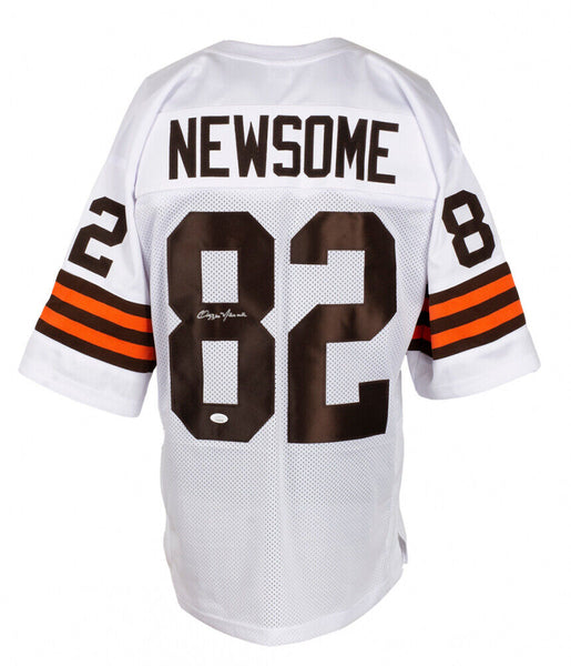 Autographed/Signed Ozzie Newsome HOF 99 Cleveland Football Brown Jersey JSA  COA