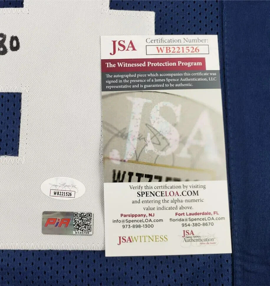 Bob Lilly Signed Dallas Cowboys Throwback Jersey Inscribed "HOF '80" (JSA COA)