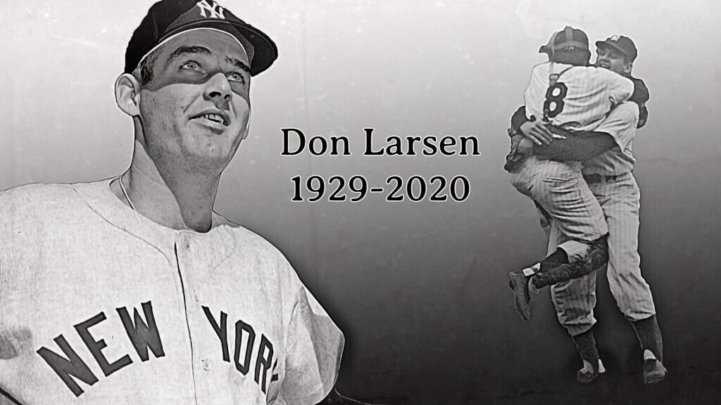 Don Larsen Signed Yankee Jersey (JSA COA) Pitched Perfect Game 1956 World Series