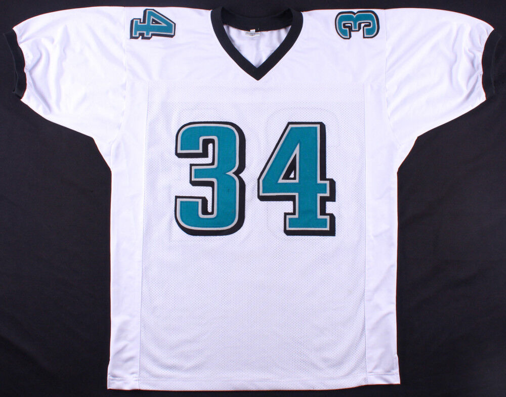 Bryce Brown Signed Eagles White Jersey (PSA COA & JSA Hologram) Running Back