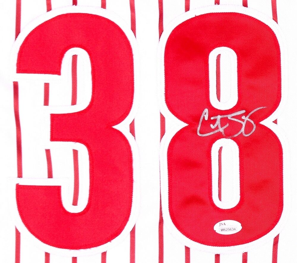 Curt Schilling Signed Philadelphia Phillies Pinstriped Jersey (JSA COA)