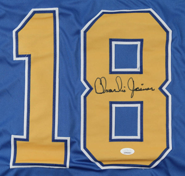 Charlie Joiner HOF 96 Signed San Diego Chargers Custom Jersey (Leaf COA)