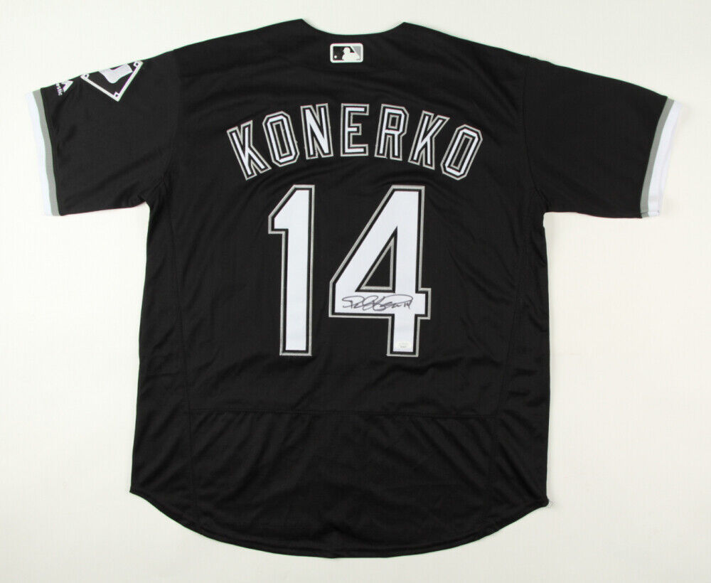 Paul Konerko Signed Chicago White Sox Black Custom Jersey (JSA COA)
