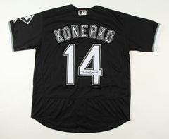 Paul Konerko Signed Chicago White Sox Black Custom Jersey (JSA COA)