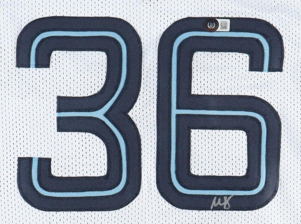 Marcus Smart Signed Memphis Grizzlies Jersey (Beckett) 2021-22 Defensive P O Y