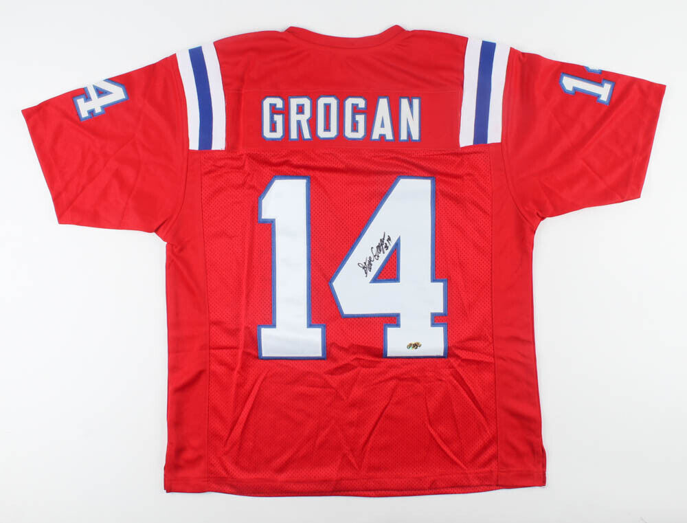 Steve Grogan Signed New England Patriots Jersey (MAB Hologram) Pats QB 1975–1990