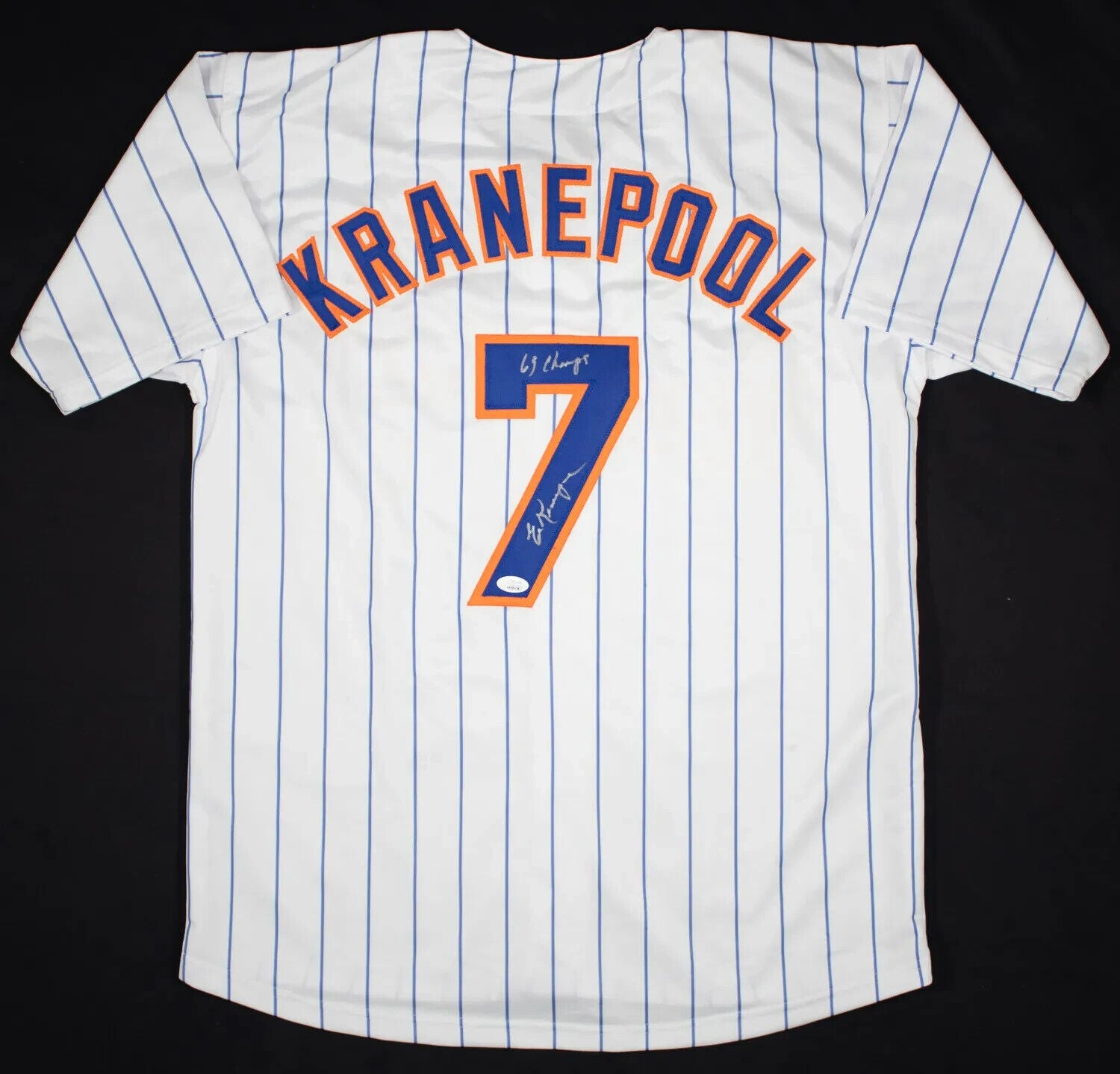 Ed Kranepool Signed New York Mets Jersey "69 Champs" (JSA COA) The Amazing Mets
