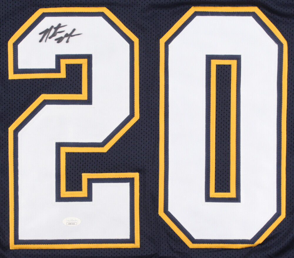 Natrone Means Signed San Diego Chargers Jersey (JSA COA) 1994 Pro Bowl R.B.