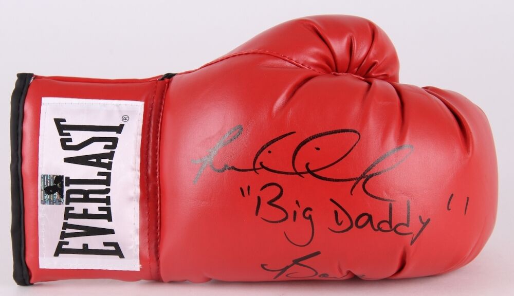 Riddick "Big Daddy" Bowe Signed Everlast Boxing Glove (Bowe Hologram)