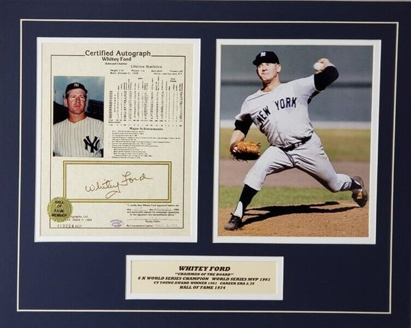 Lot Detail - 1966 WHITEY FORD AUTOGRAPHED NEW YORK YANKEES GAME