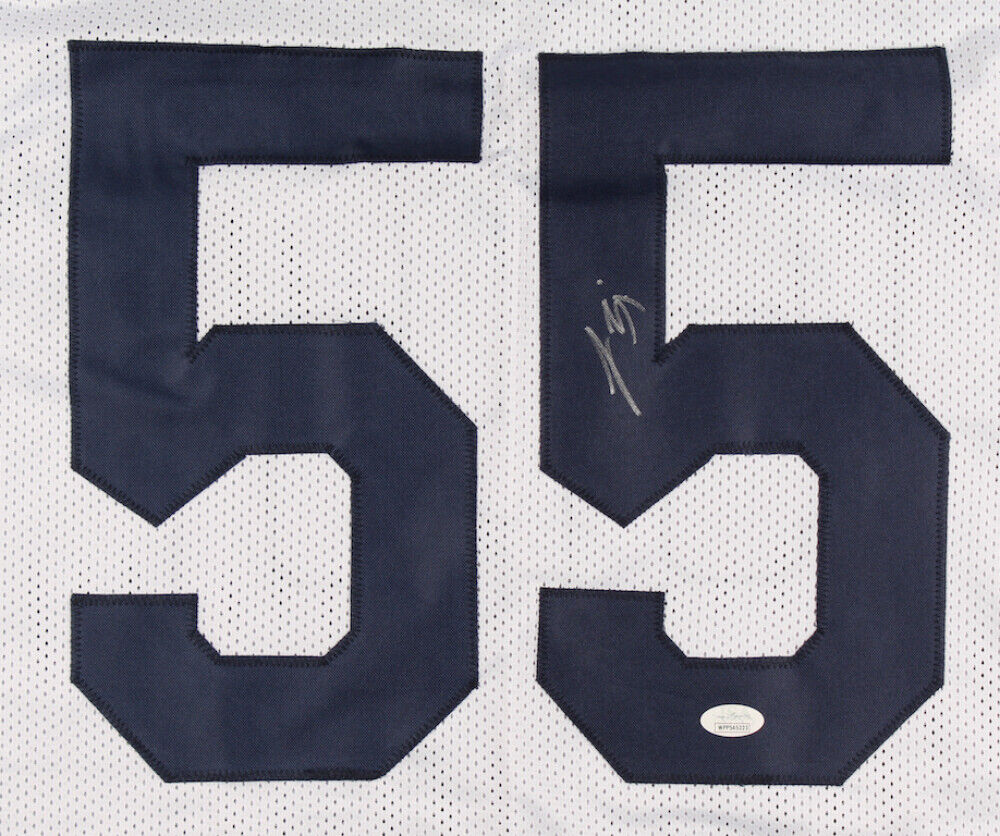 Lance Briggs Signed Chicago Bears White Jersey (JSA COA)7×Pro Bowl(2005–2011) LB