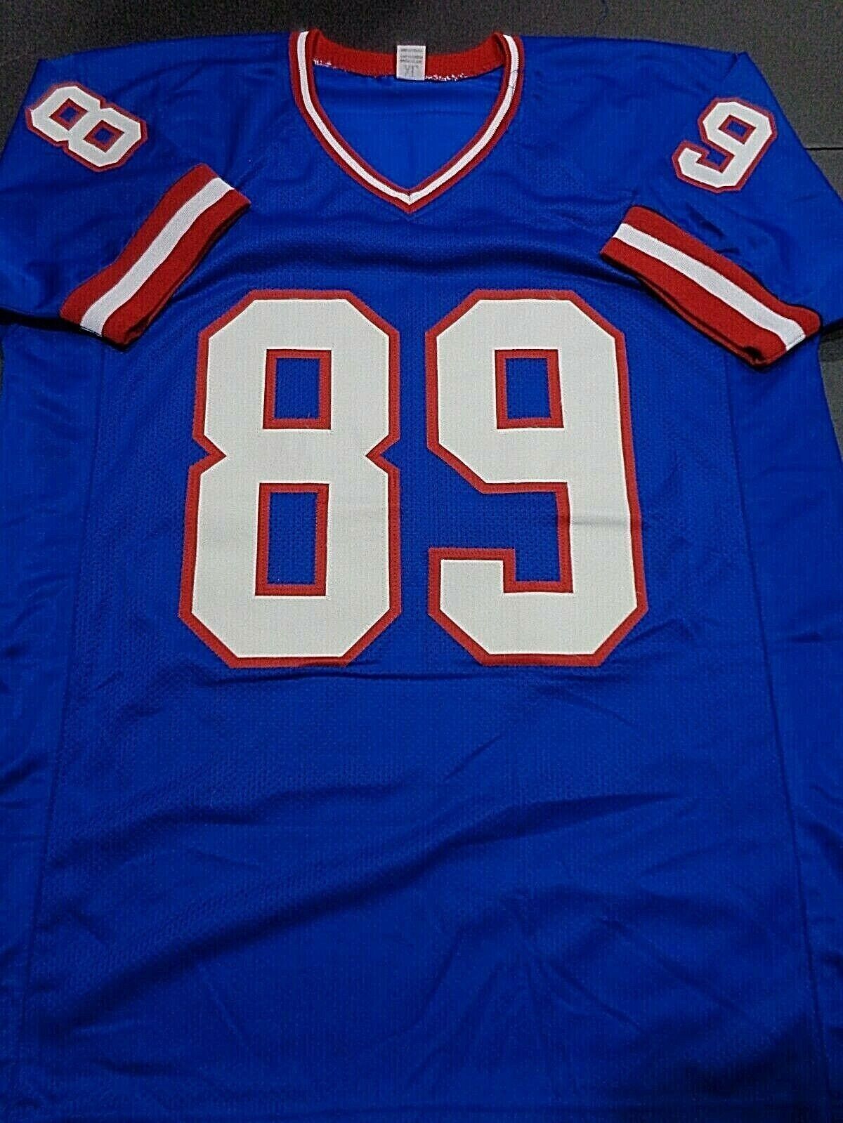 Mark Bavaro Signed New York Giants Jersey Inscrd. "2xSuper Bowl Champ" (JSA COA)