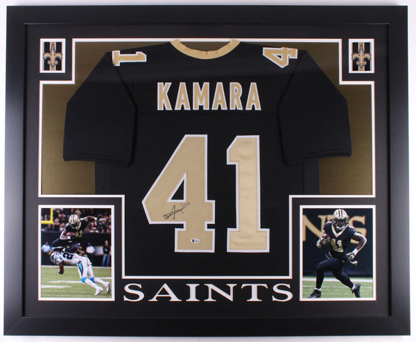 Alvin Kamara Signed Saints Flash Alternate Speed Mini Helmet (Beckett)