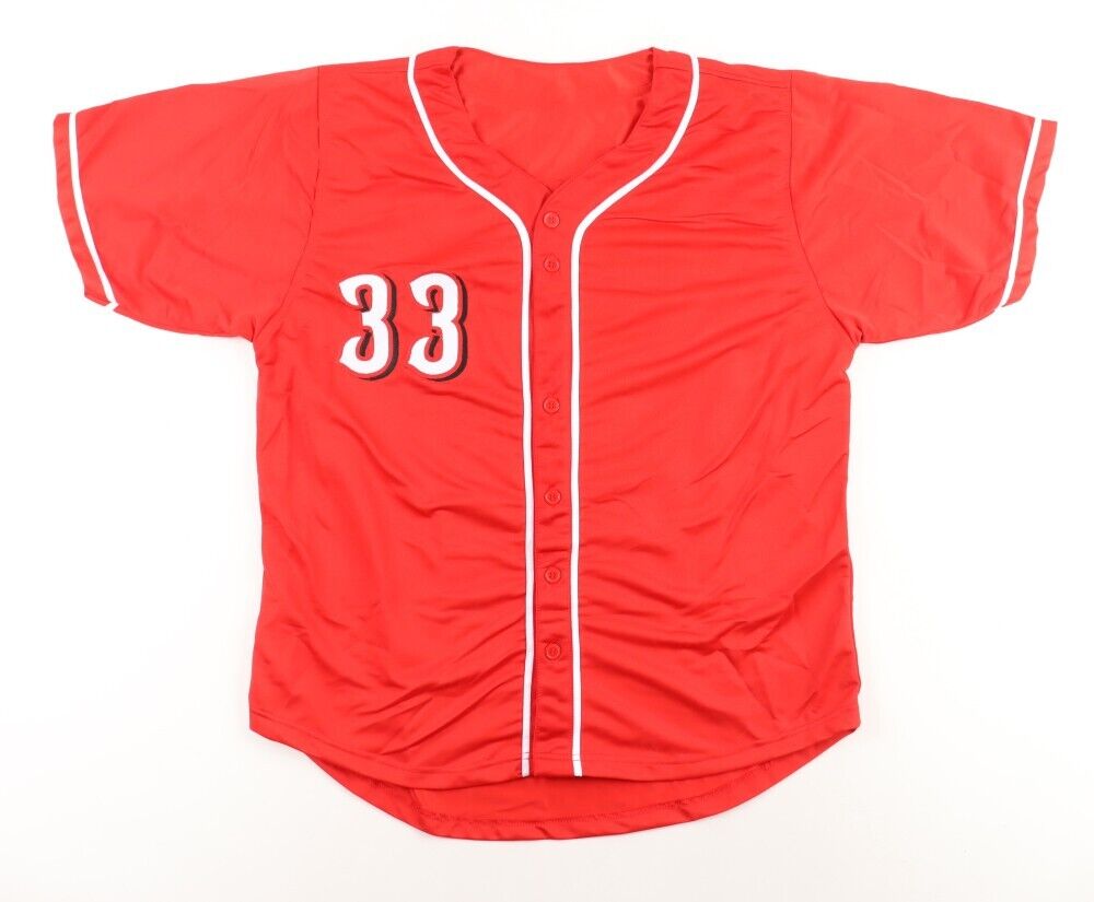 Christian Encarnacion Signed Cincinnati Reds Jersey (JSA) Cincy Rookie 1 B & 3 B