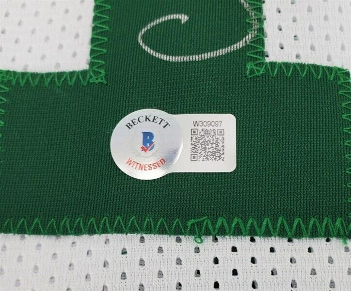 Charlie Scott Signed Celtics Picture Jersey Inscribed "HOF 2018" (JSA COA)