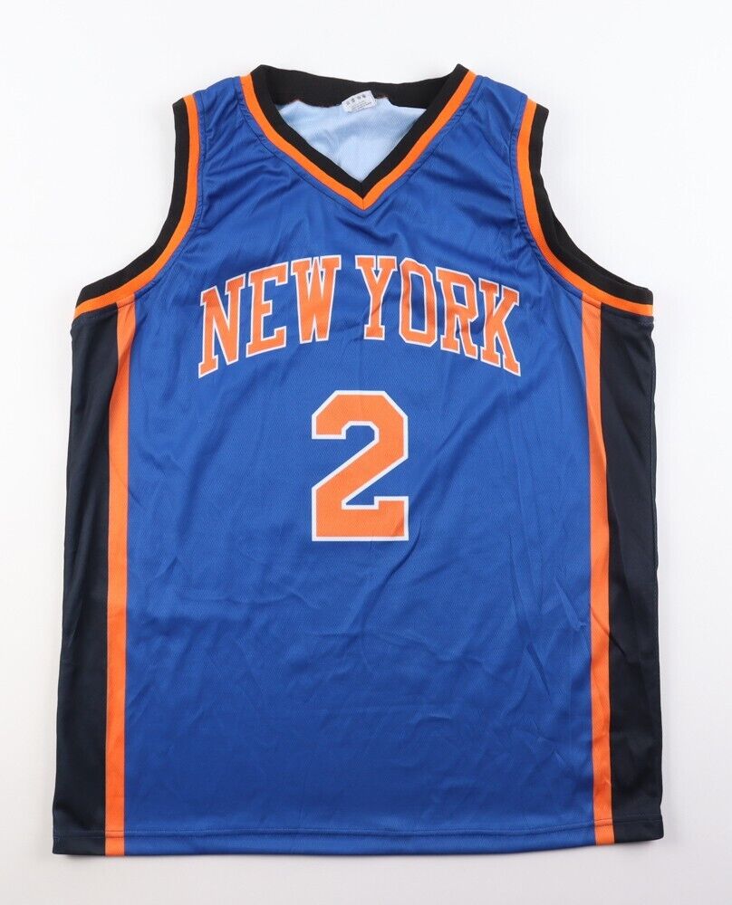 Larry Johnson Signed New York Knicks Jersey (Steiner) #1 Overall Pick 1991 Draft