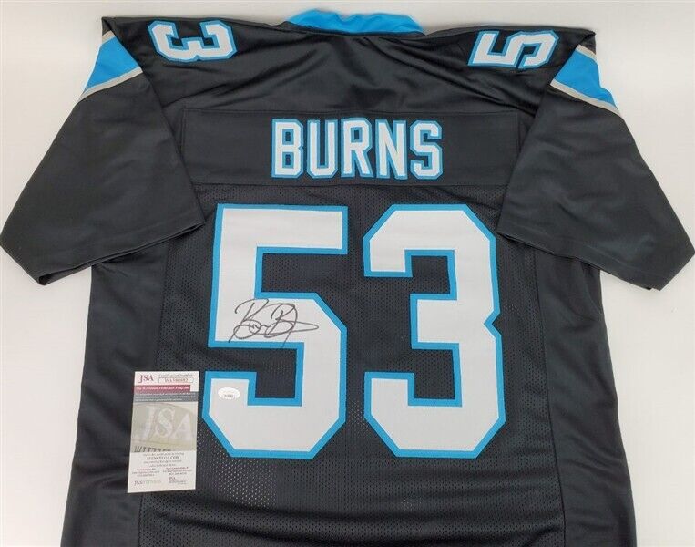 Brian Burns Signed Panthers Jersey (JSA COA) Carolina 2019 #1 Pick NFL Draft D.E