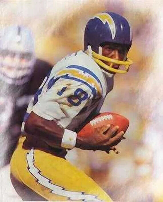 Charlie Joiner Signed San Diego Charger Mini Helmet Inscribed "HOF 96" (Beckett)