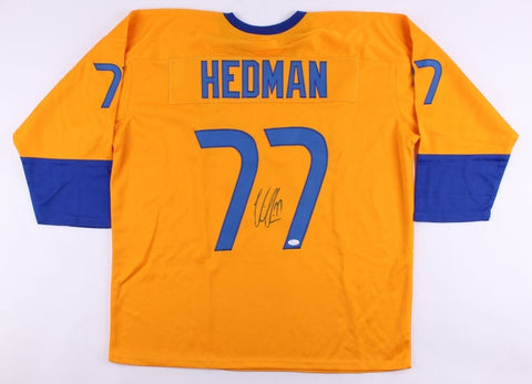 Victor Hedman Signed Team Sweden Jersey (JSA COA) Tampa Bay Lightning Defensemn