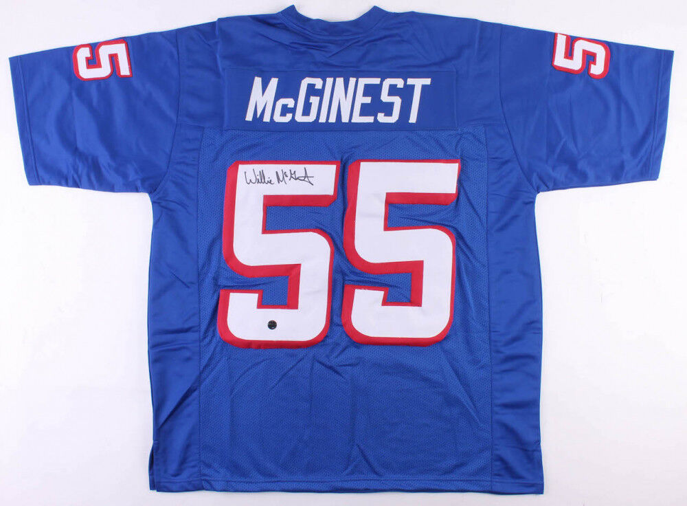 Willie McGinest Signed Patriots Jersey (Patriots Alumni COA) 3x Super Bowl Champ