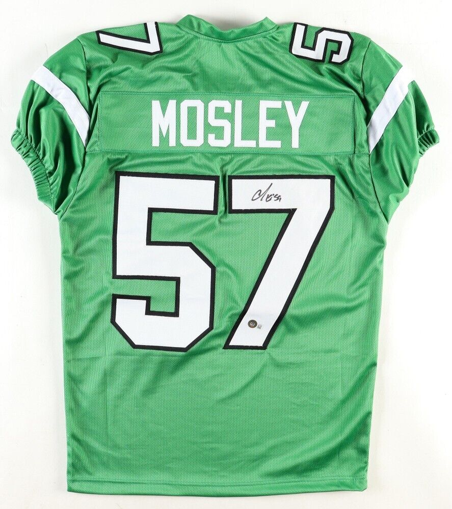 C.J. Mosley Signed New York Jets Jersey (Beckett) 2014 1st Rd Draft Pick L.B.