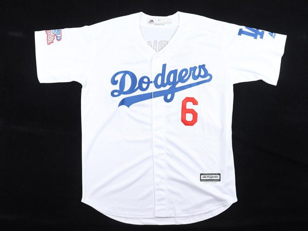 Steve Garvey Signed Los Angeles Dodgers Majestic Jersey 1981 WS Champ –