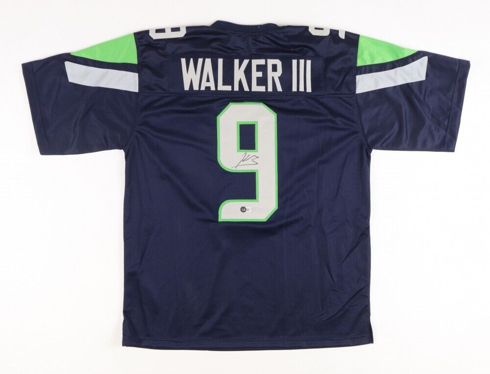 Kenneth Walker III Signed Seattle Seahawk Jersey (Beckett) Ex-Michigan State RB
