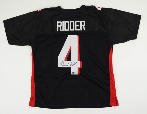 Desmond Ridder Signed Falcons Jersey (Beckett) Atlanta's 3rd Pick / St –