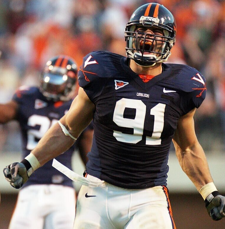 Chris Long Signed Virginia Cavaliers Jersey (JSA COA) Philadelphia Eagles D.E.