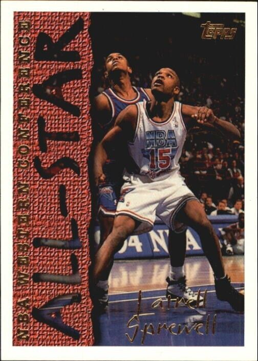 Latrell Sprewell Signed 1995 All Star Game Jersey (Steiner) 4xNBA All Star Guard