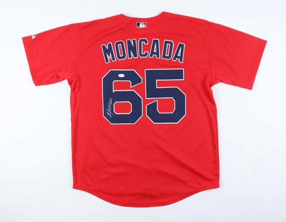 Yoan Moncada Signed Boston Red Sox Jersey (JSA) White Sox Infielder 2B / 3B