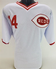 Pete Rose Signed Cincinnati Reds Jersey (JSA COA) MLB's All Time Hit King w/4256