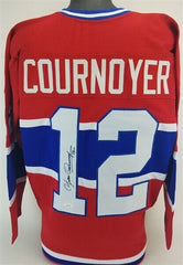 Yvan Cournoyer Signed Montreal Canadiens Jersey (JSA COA)Conn Smythe Trophy 1973