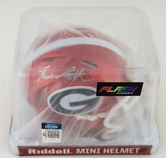 Nolan Smith Jr. Signed Georgia Bulldogs Mini Helmet (JSA COA) Eagles Linebacker