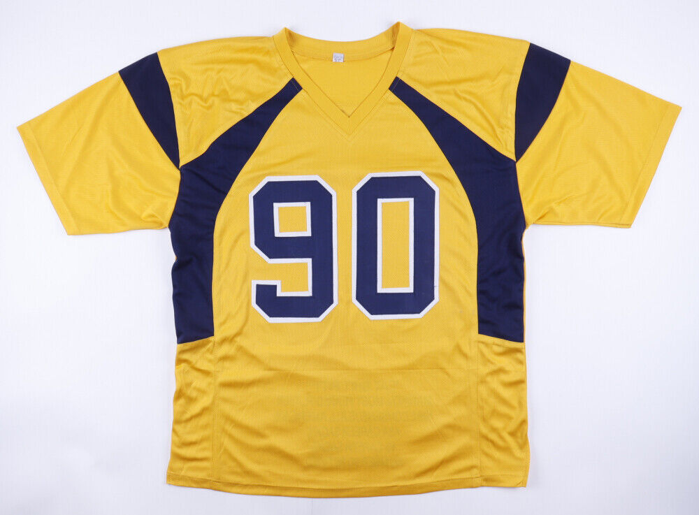 Darryl Talley Signed West Virginia Mountaineers "EAT S**T PITT" Jersey (JSA COA)