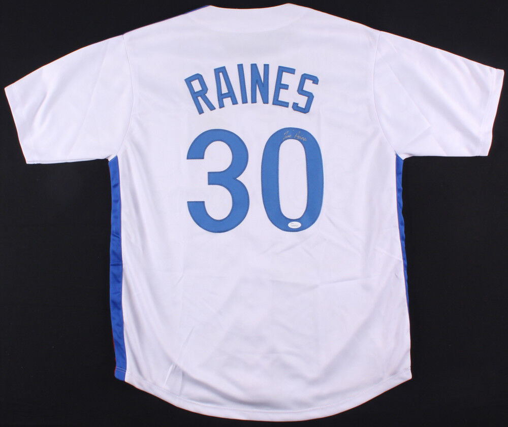 Tim Raines Signed Montreal Expos Jersey (JSA COA) 7×All-Star (1981–1987) O.F.