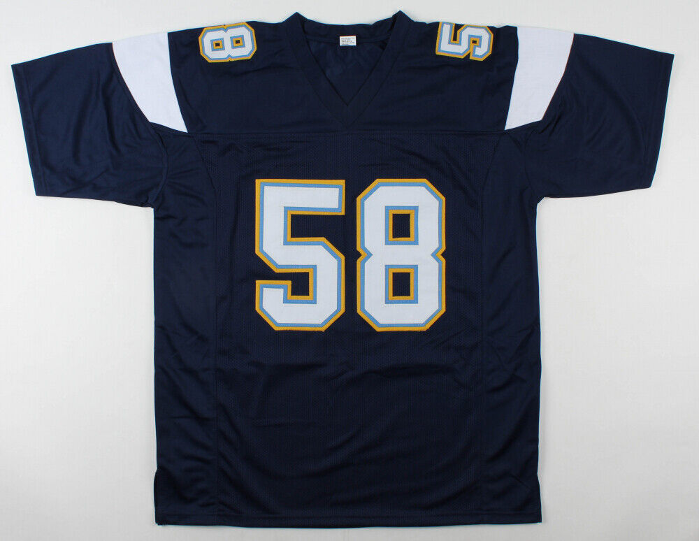 Thomas Davis Sr. Signed Los Angeles Chargers Jersey (JSA COA) 3×Pro Bowl L.B