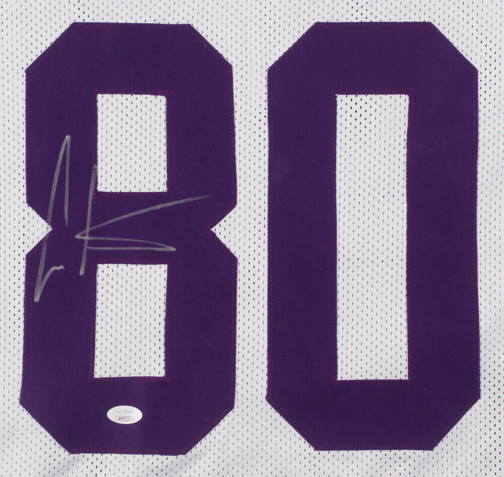 Cris Carter Signed Minnesota Vikings Jersey (JSA COA) All He Does is Catch T.D's