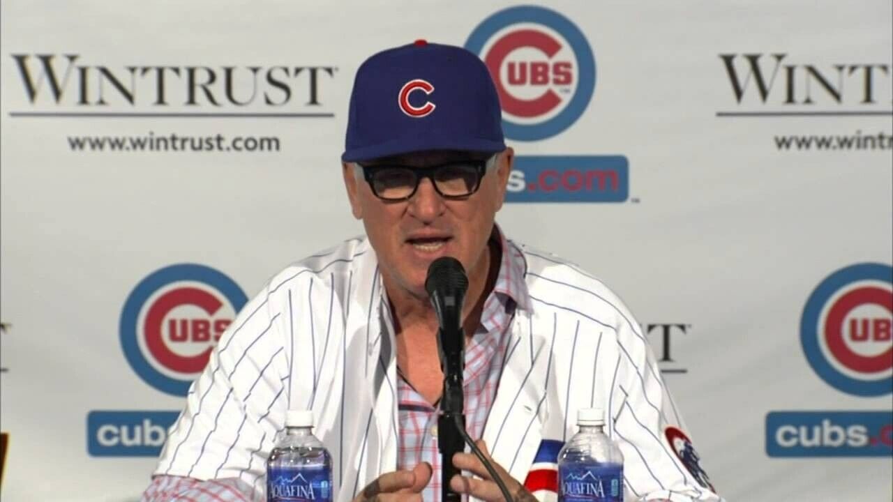 Joe Maddon Signed 2016 Chicago Cubs World Series Baseball (Schwartz Sports) Mgr.