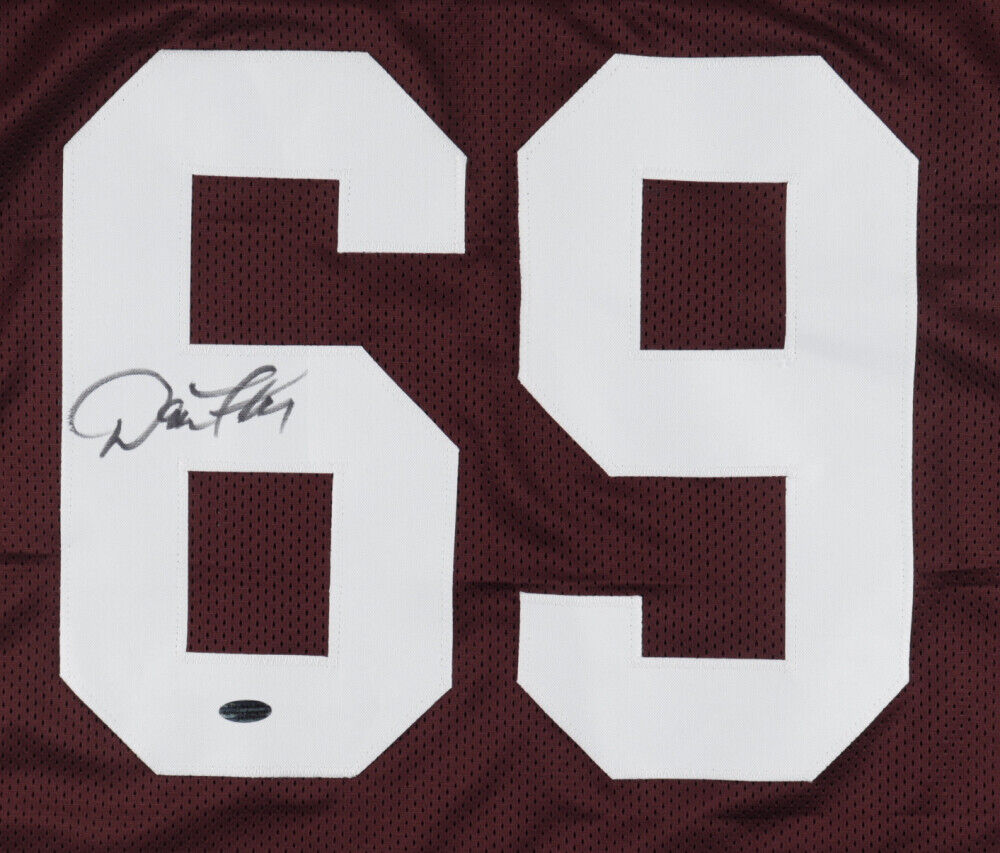 Dan Fike Signed Browns Jersey (Playball Ink Holo) Cleveland O-Line (1985–1992)