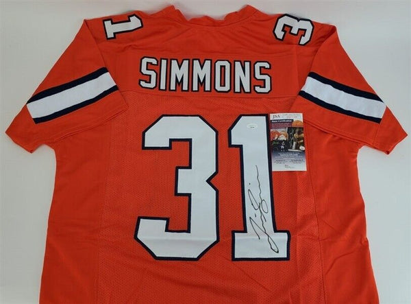 Justin Simmons Signed Denver Broncos Jersey (JSA COA) 2020 Pro Bowl Free  Safety