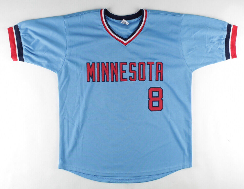 Gary Gaetti Signed Minnesota Twins Powder Blue Throwback Jersey (JSA COA) 3 base