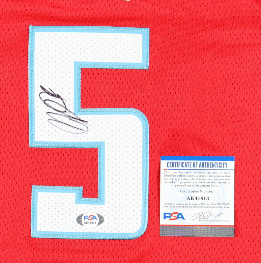 De'Aaron Fox Signed Sacramento Kings Custom On Court Style Jersey (PSA COA)