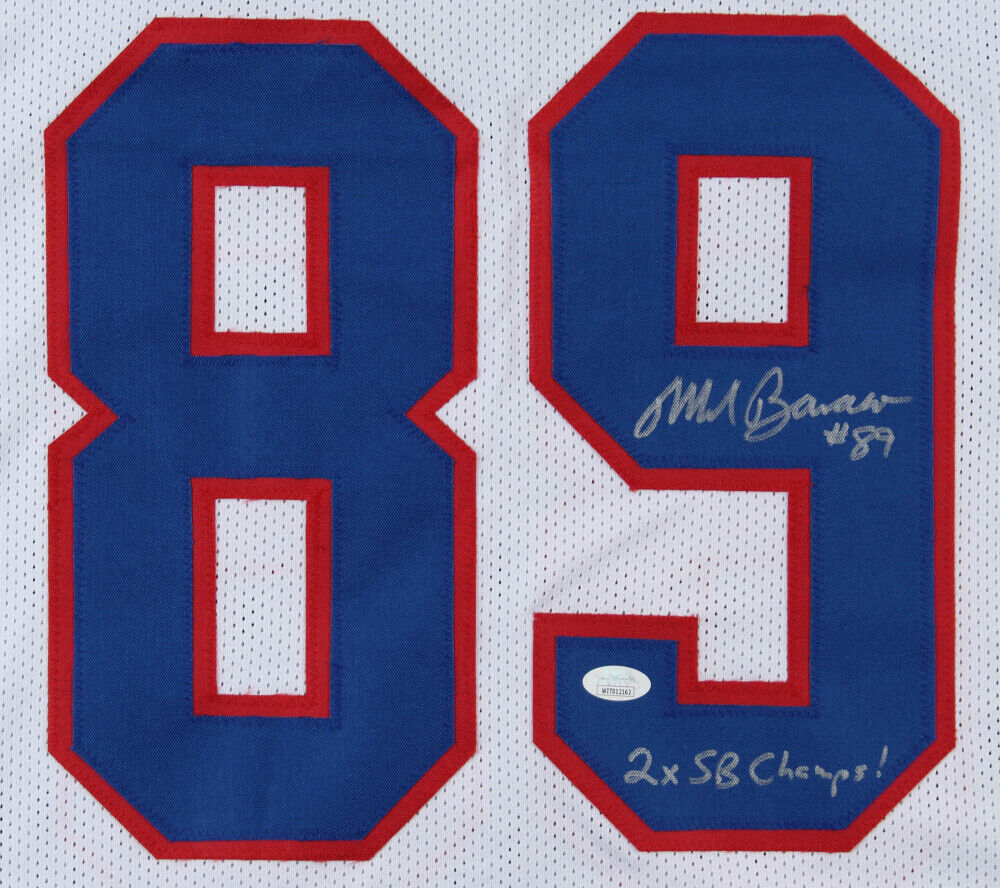Mark Bavaro Signed New York Giants Jersey Ins. "2xSuper Bowl Champ "JSA COA) T.E