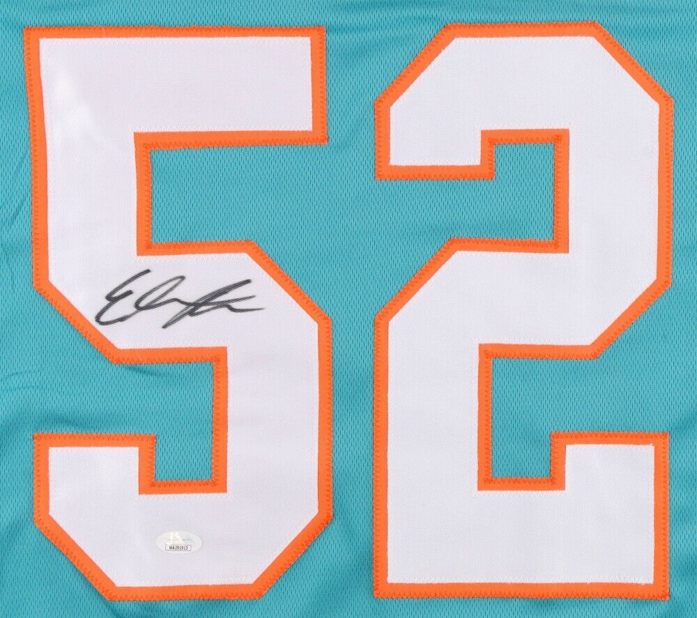 Elandon Roberts Signed Miami Dolphins Jersey (JSA COA) 2xSuper Bowl Champion L.B