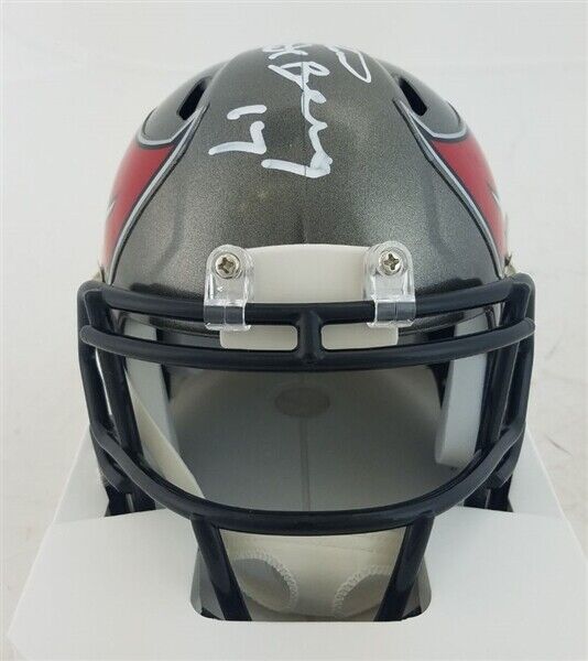 Steve DeBerg Signed Tampa Bay Buccaneers Speed Mini Helmet (JSA Witness COA)