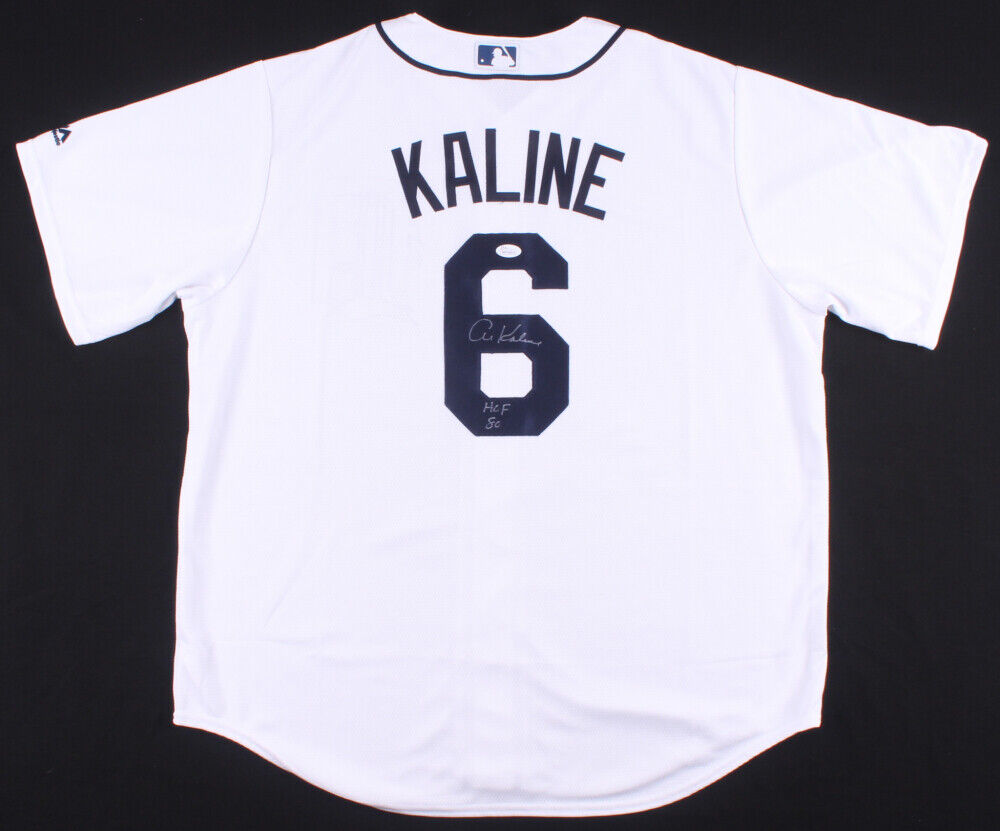 Al Kaline Signed Detroit Tigers Custom Jersey Inscribed "HOF 80" (JSA COA)