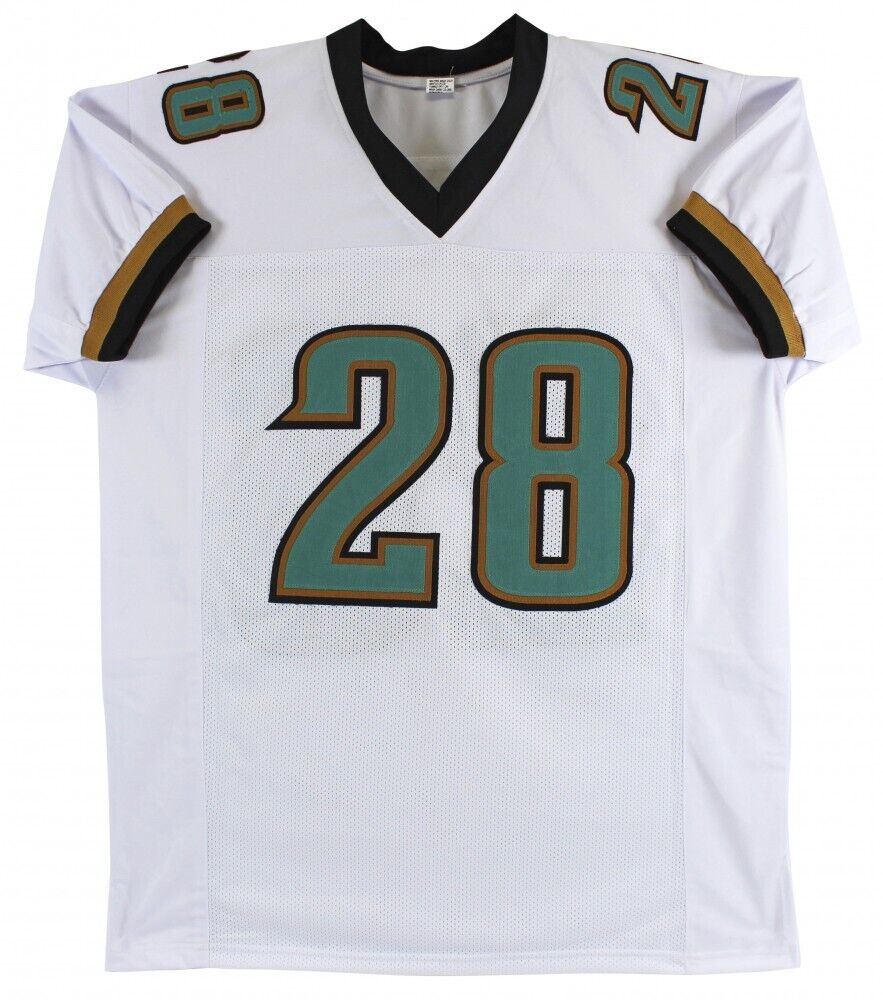 Fred Taylor Signed Jaguars White Jersey (Beckett) Jacksonville RB 1998–2008