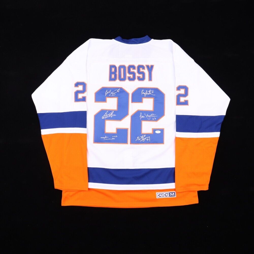 New York Islander Jersey Team-Signed by Six Key Players / 4 Cup Teams (PSA COA)