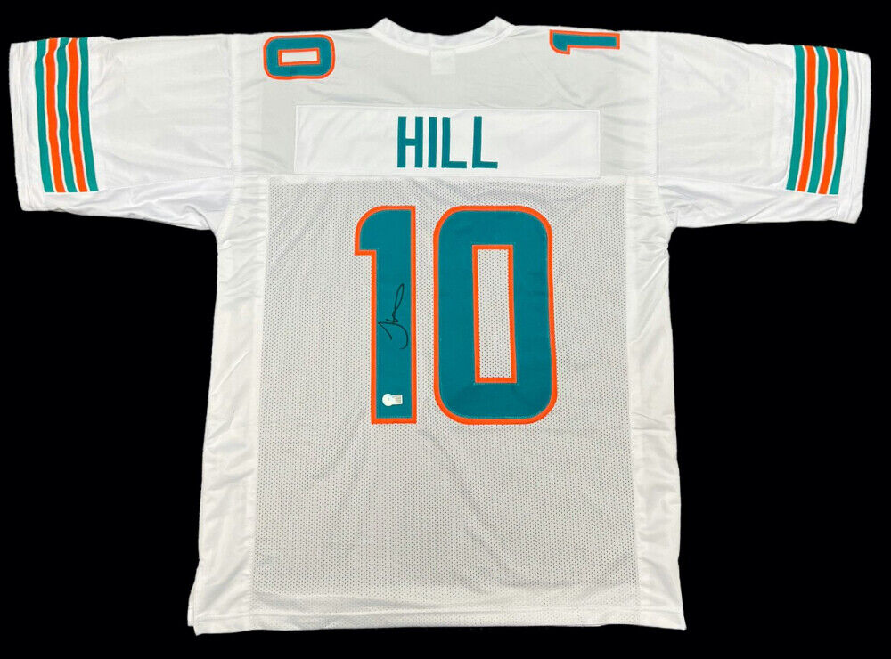 Tyreek Hill Signed Miami Dolphins Jersey (Beckett) 6xPro Bowl Receiver /Ex Chief
